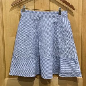 Alya Anthropologie seersucker striped skir…